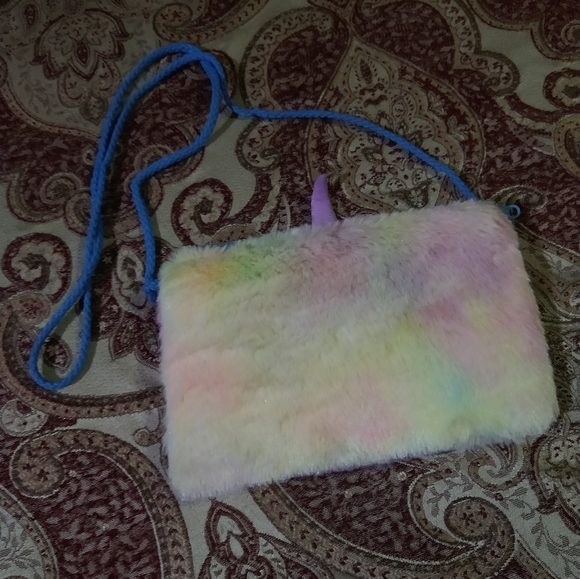 Sequins soft plush tie dye unicorn girls - Picture 4 of 8